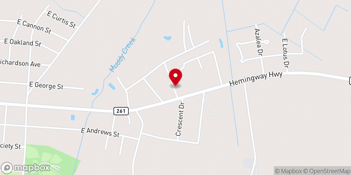 Map showing location of Huggins Chapel Southern Methodist Church