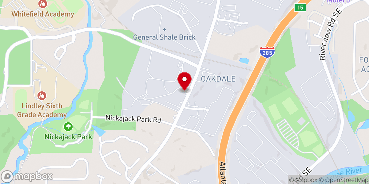Map showing location of Mosaic Church