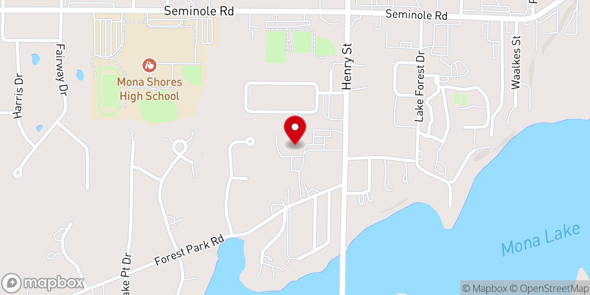 Map showing location of Forest Park Covenant Church