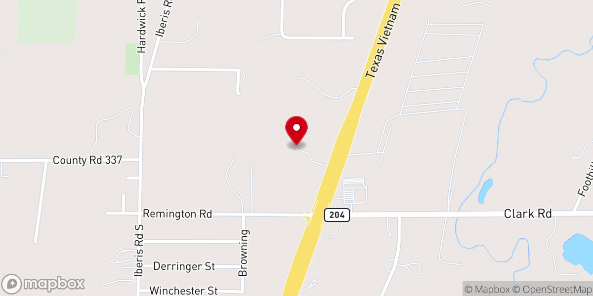 Map showing location of Church of Christ at Remington Ridge