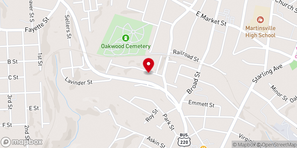 Map showing location of Church of God