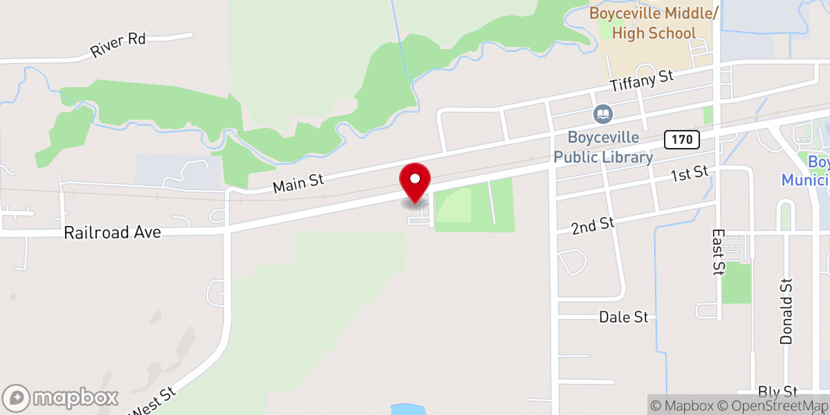Map showing location of United Methodist Church