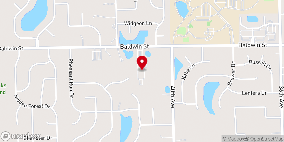 Map showing location of Georgetown Bible Church