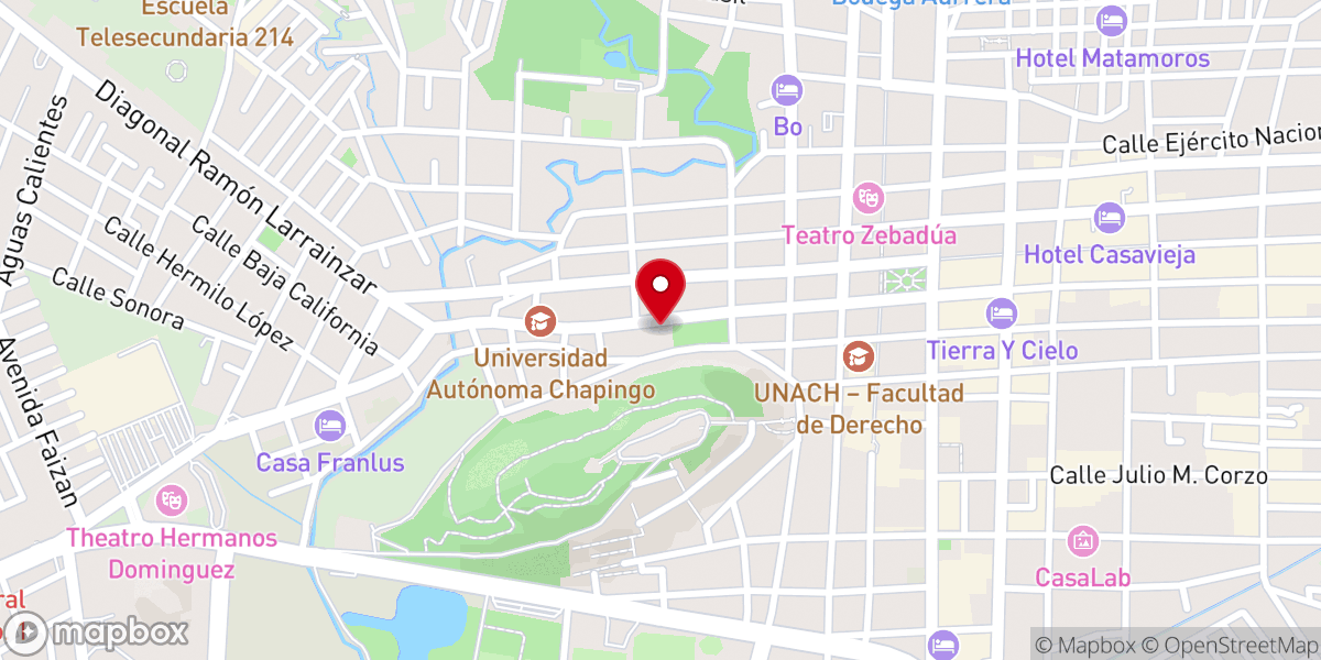 Map showing location of Iglesia de la Merced