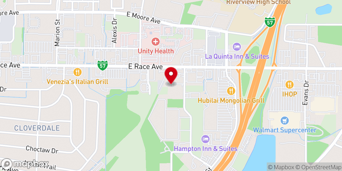 Map showing location of The River Searcy - Admin Offices