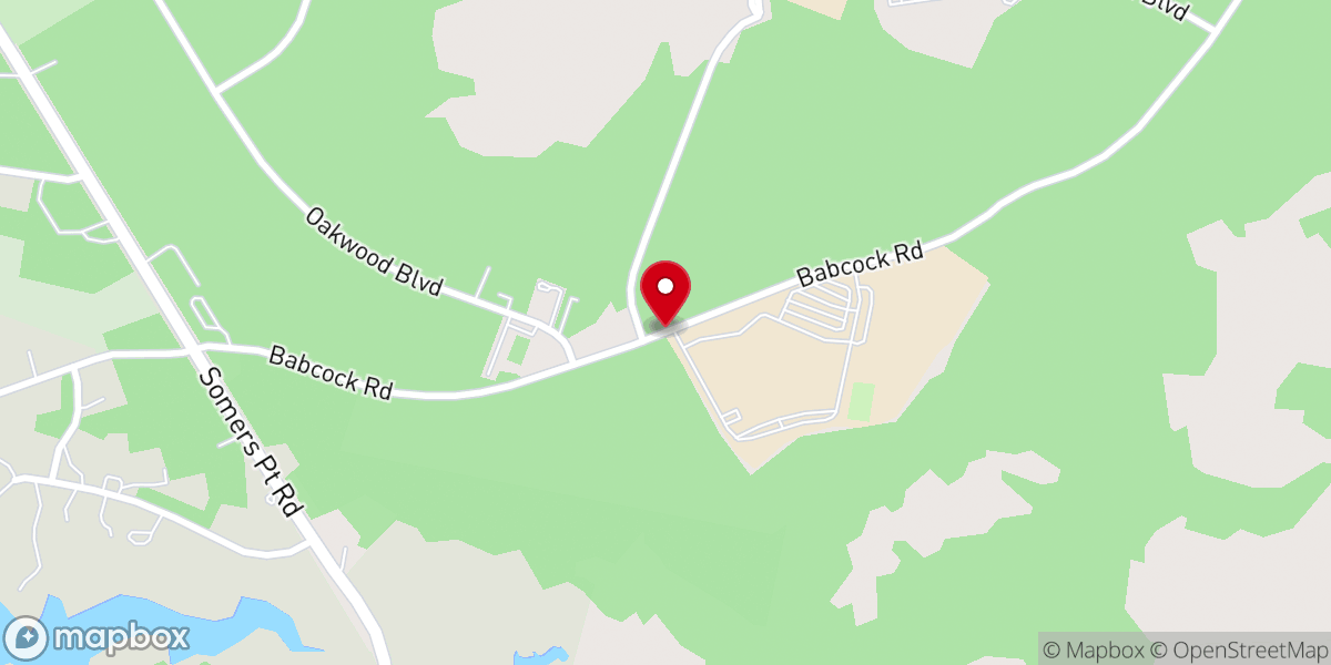 Map showing location of New Mount Calvary Baptist Church