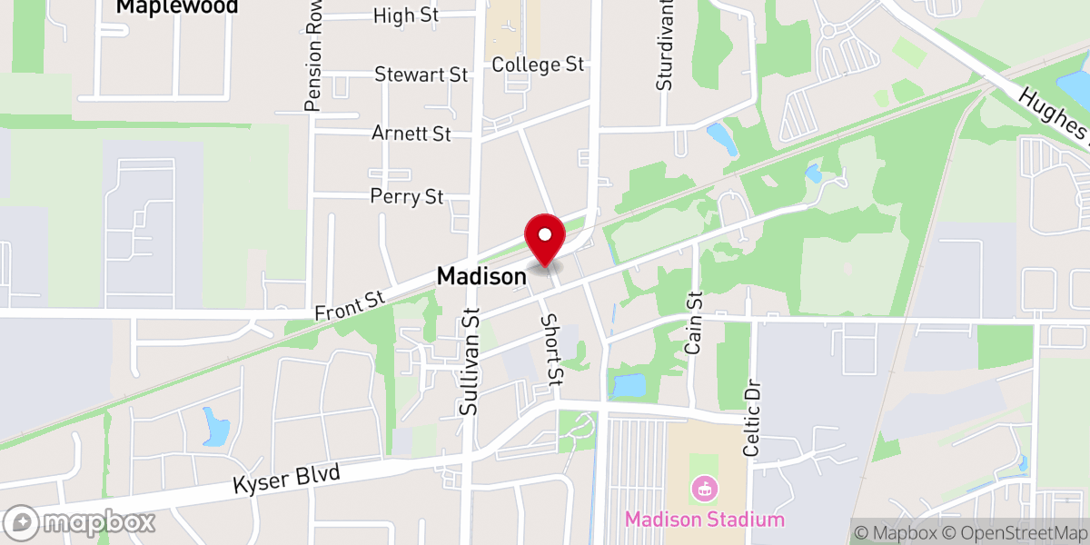 Map showing location of Rocket City Church Central Office