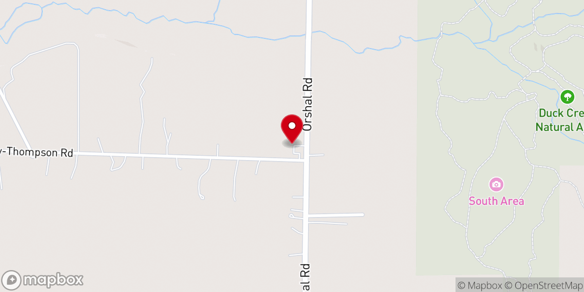 Map showing location of Fruitland Baptist Church