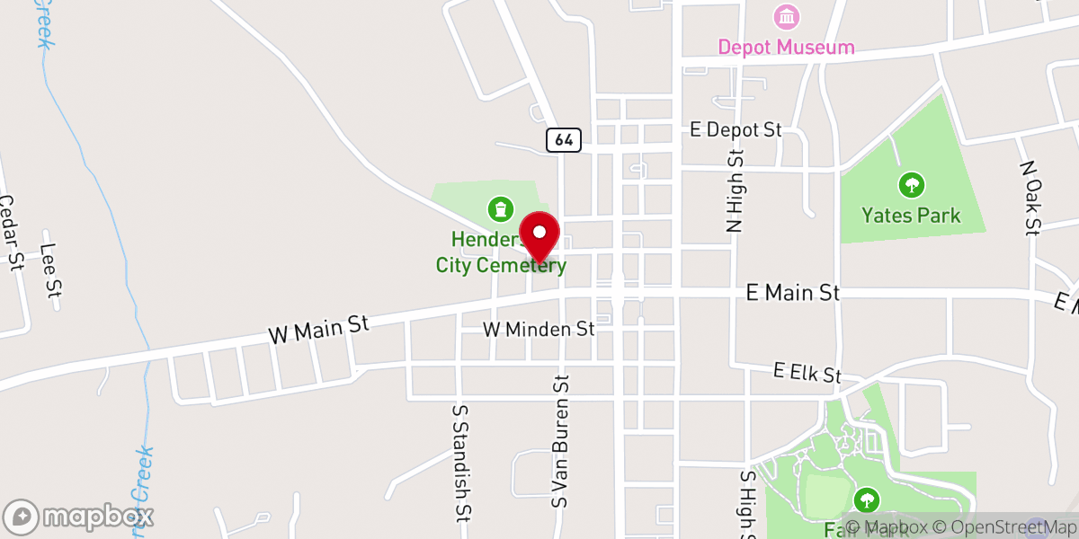 Map showing location of Christian Women's Job Corps of Rusk County