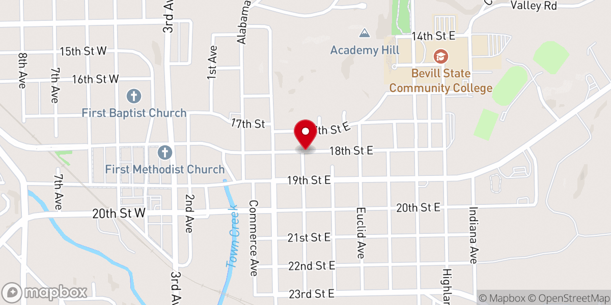 Map showing location of Saint Marys Episcopal Church