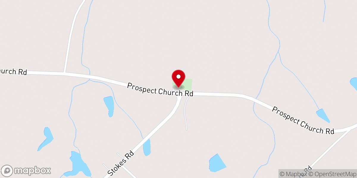 Map showing location of Historic Prospect Church