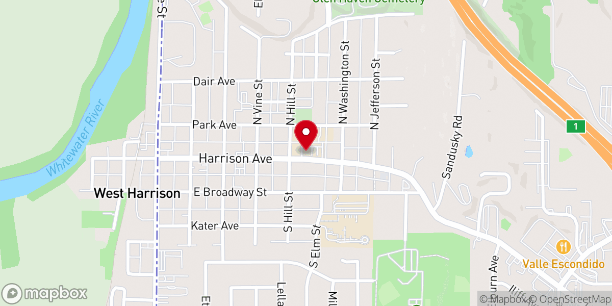 Map showing location of St John the Baptist Parish Offices