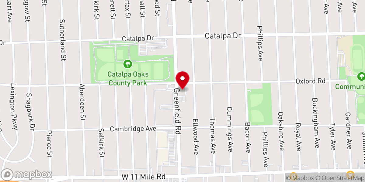 Map showing location of Hope In Christ Bible Church