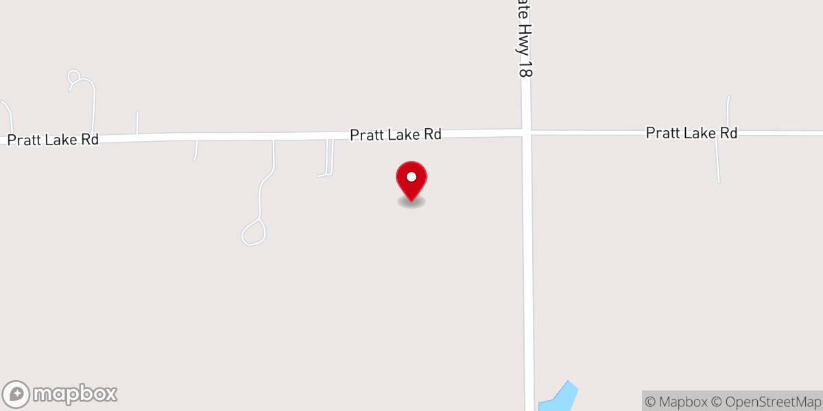 Map showing location of Emmanuel Baptist Church