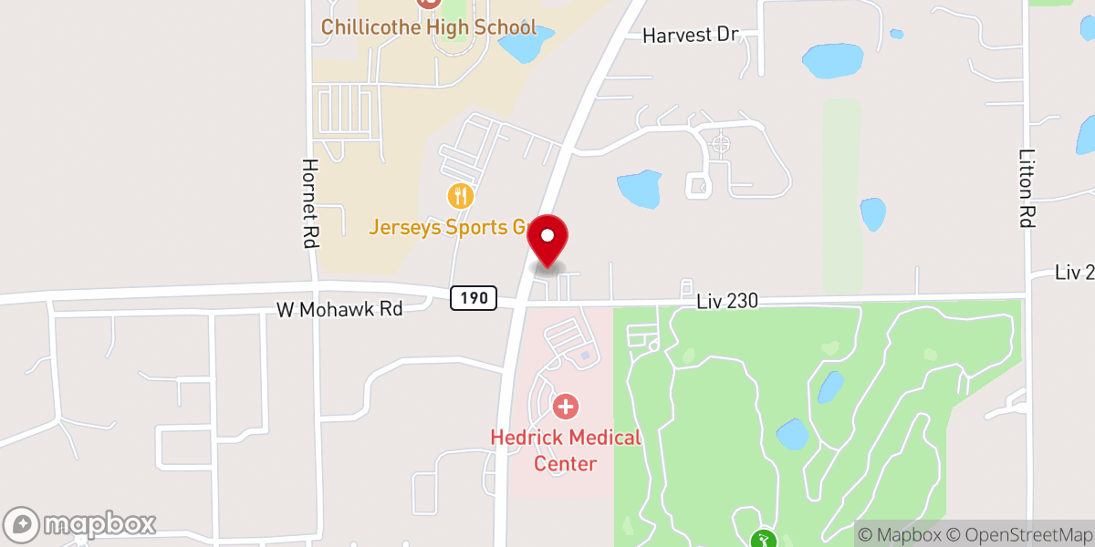 Map showing location of The Salvation Army Chillicothe