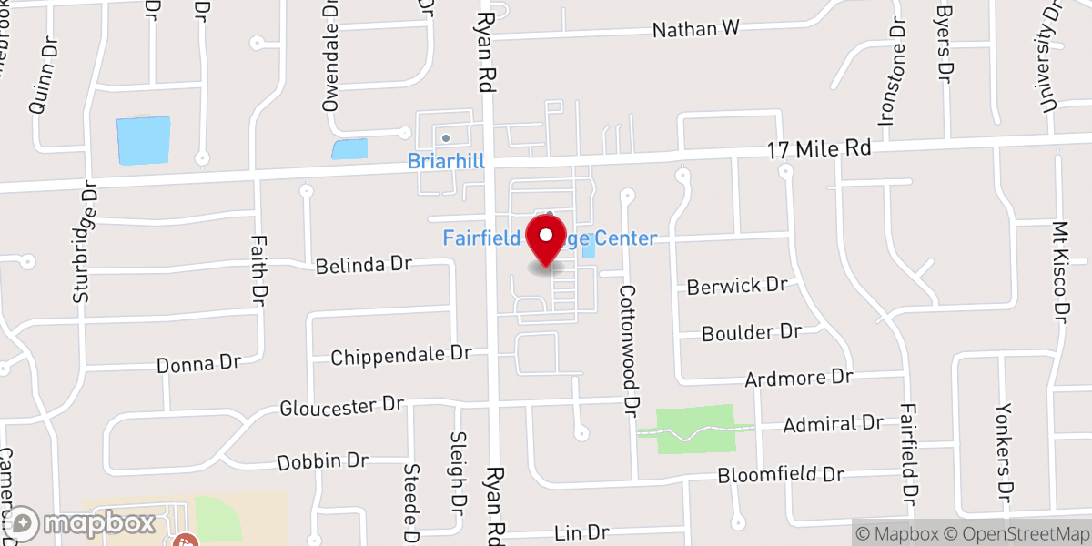 Map showing location of St Jane Frances De Chantal