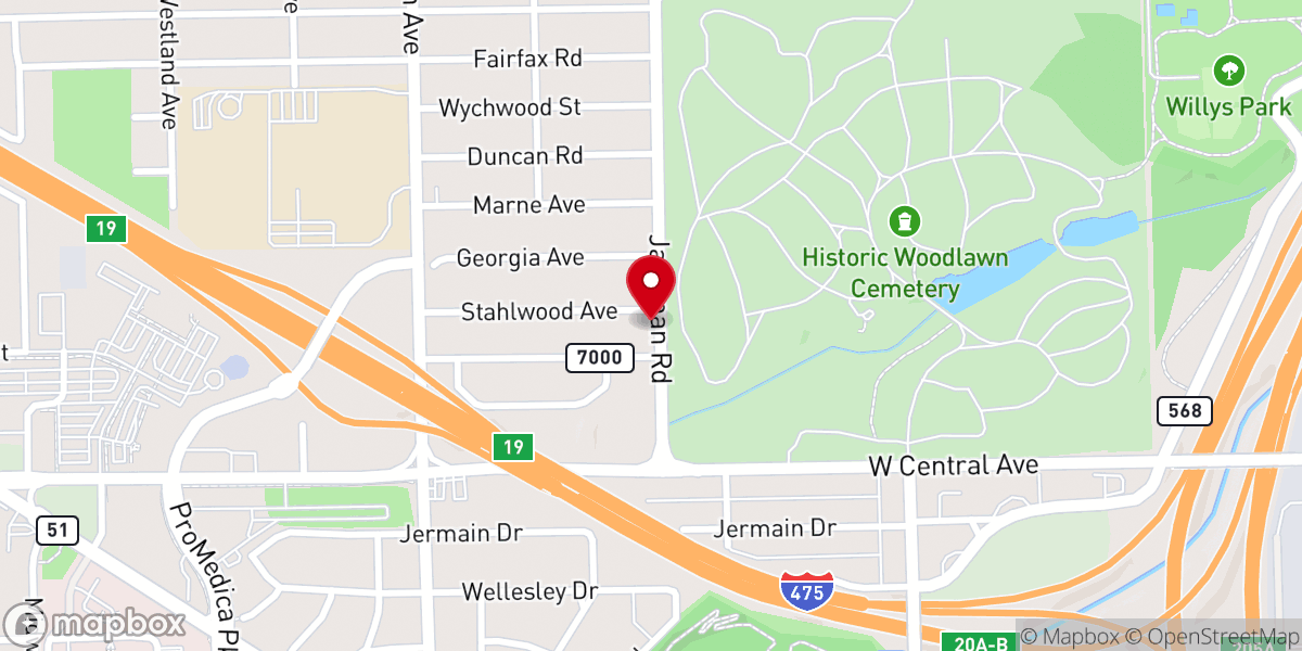 Map showing location of Truth in Action Apostolic Faith Church