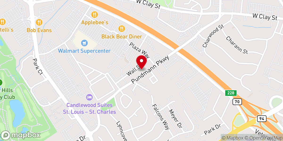 Map showing location of Element Church St. Charles