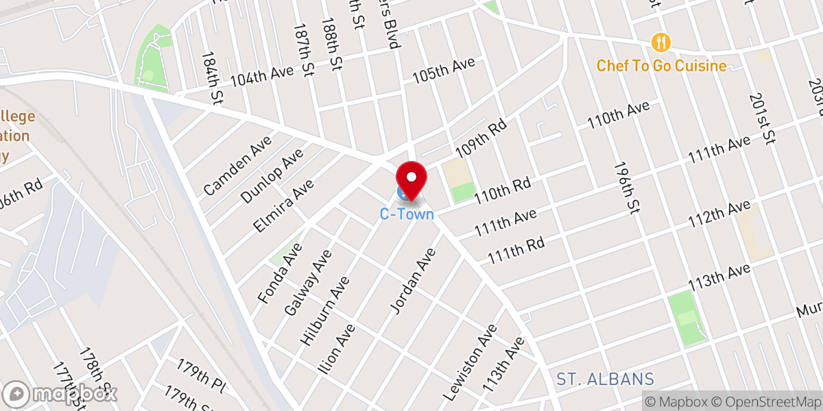 Map showing location of St. John CME Church