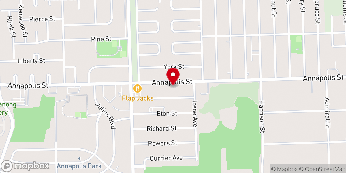 Map showing location of Freedom Christian Worship Center