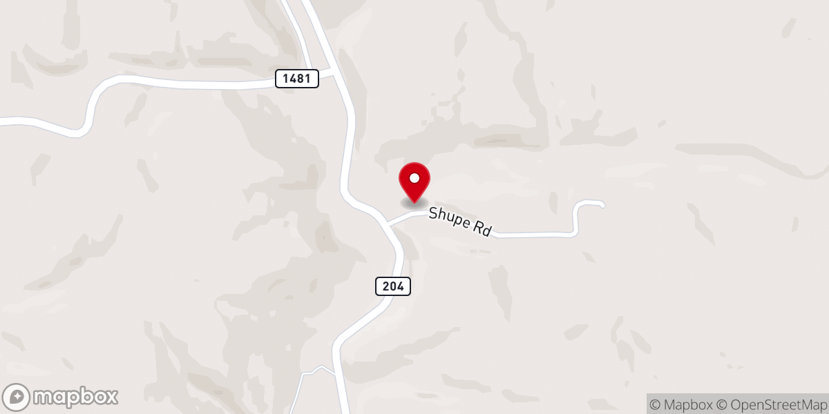 Map showing location of Whitely County Christian Fellowship