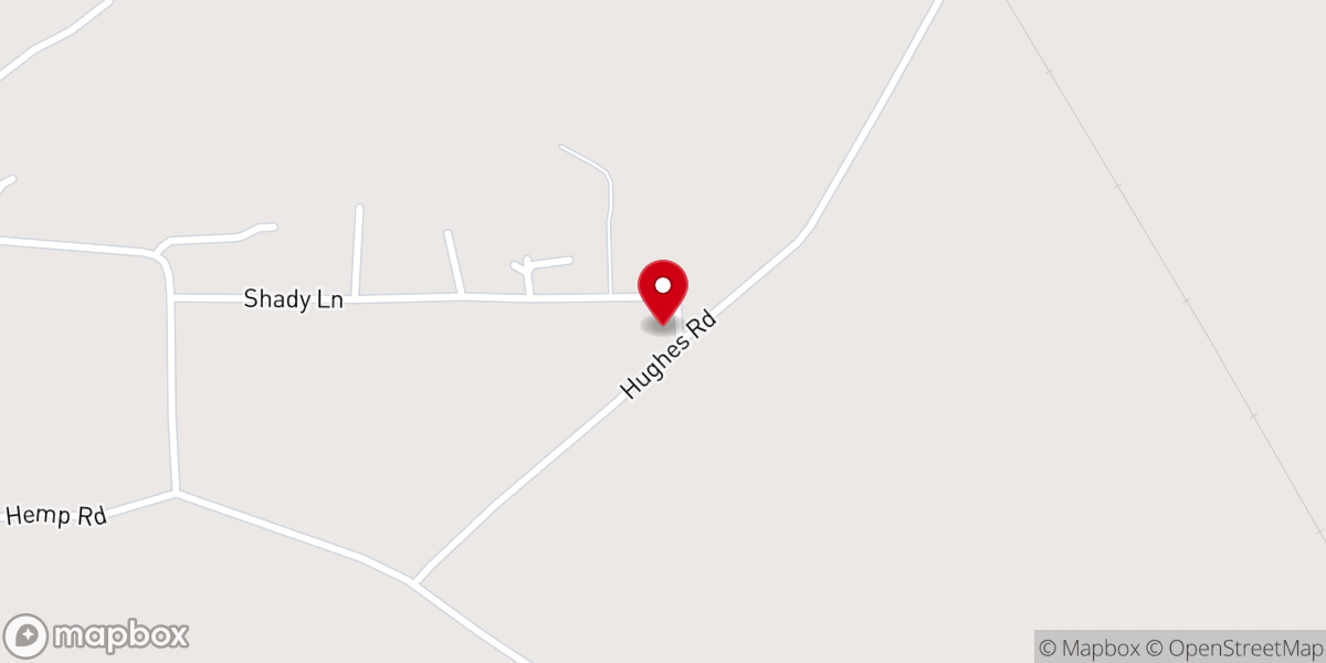 Map showing location of Columbus Fellowship Church