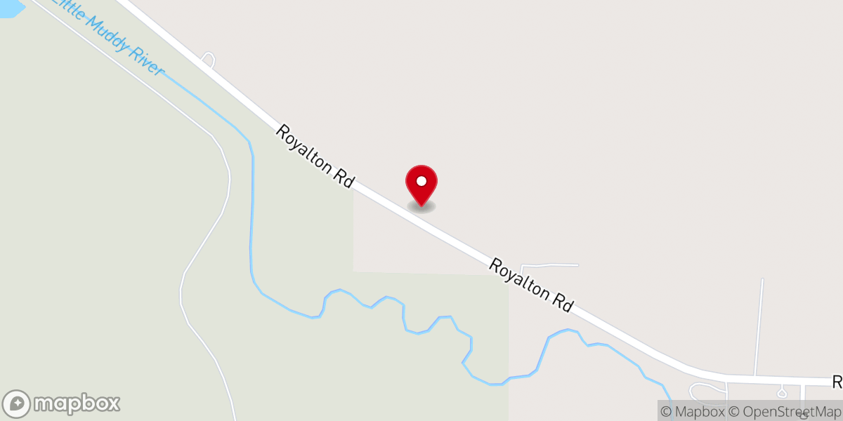 Map showing location of Knoff Bend Church