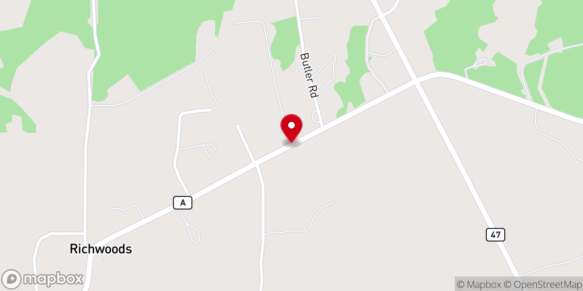 Map showing location of Mercy Ministries Richwoods