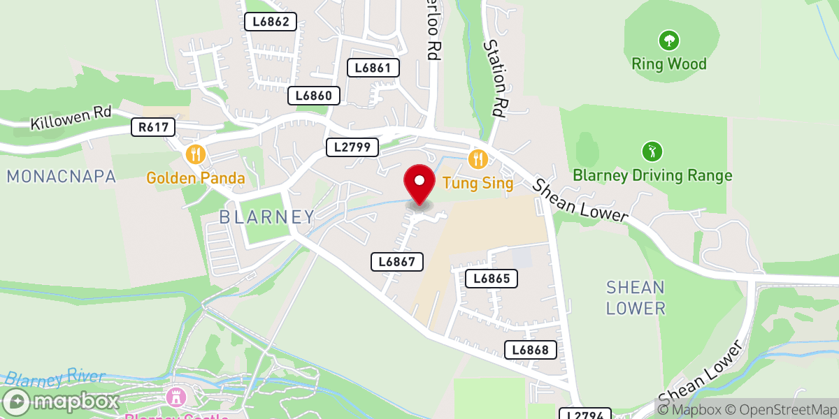 Map showing location of Statue of St Joseph