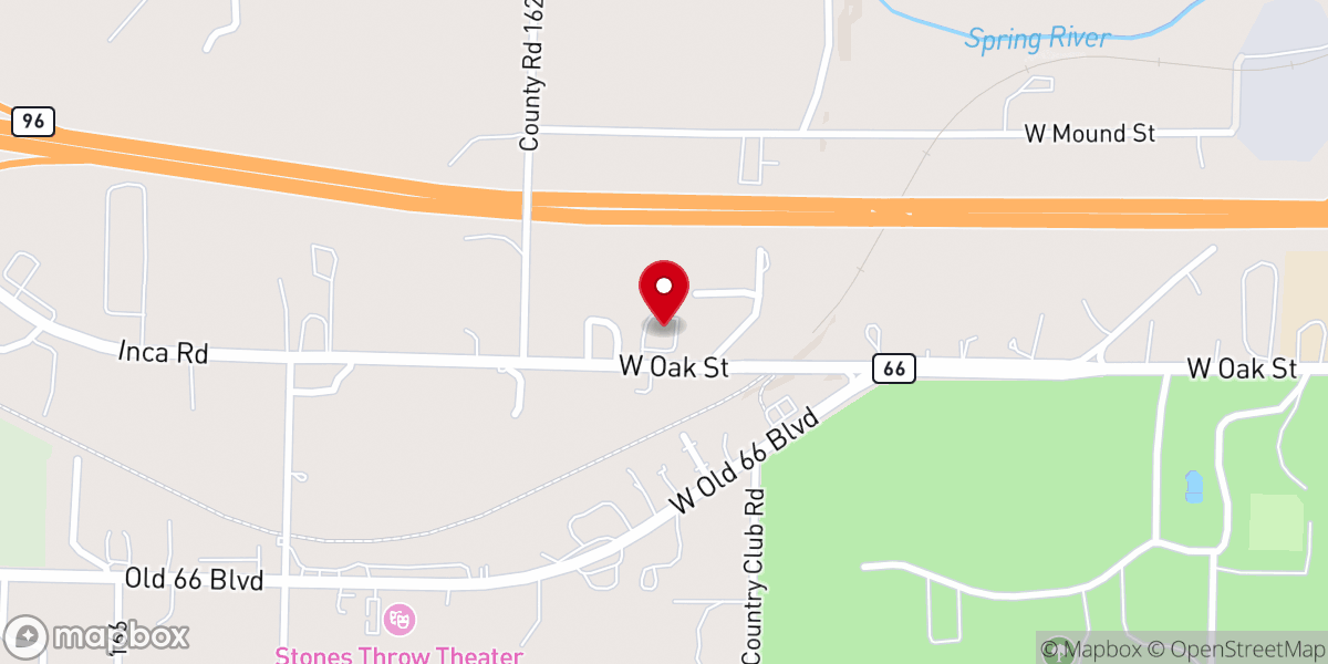 Map showing location of Oakton Church