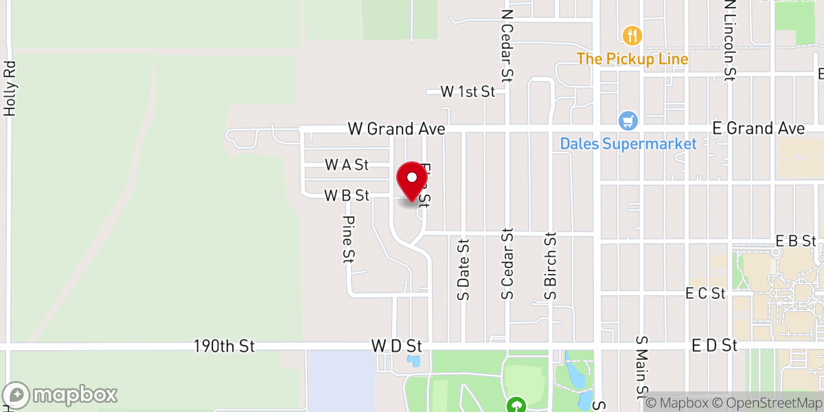 Map showing location of Hillsboro Community Childcare