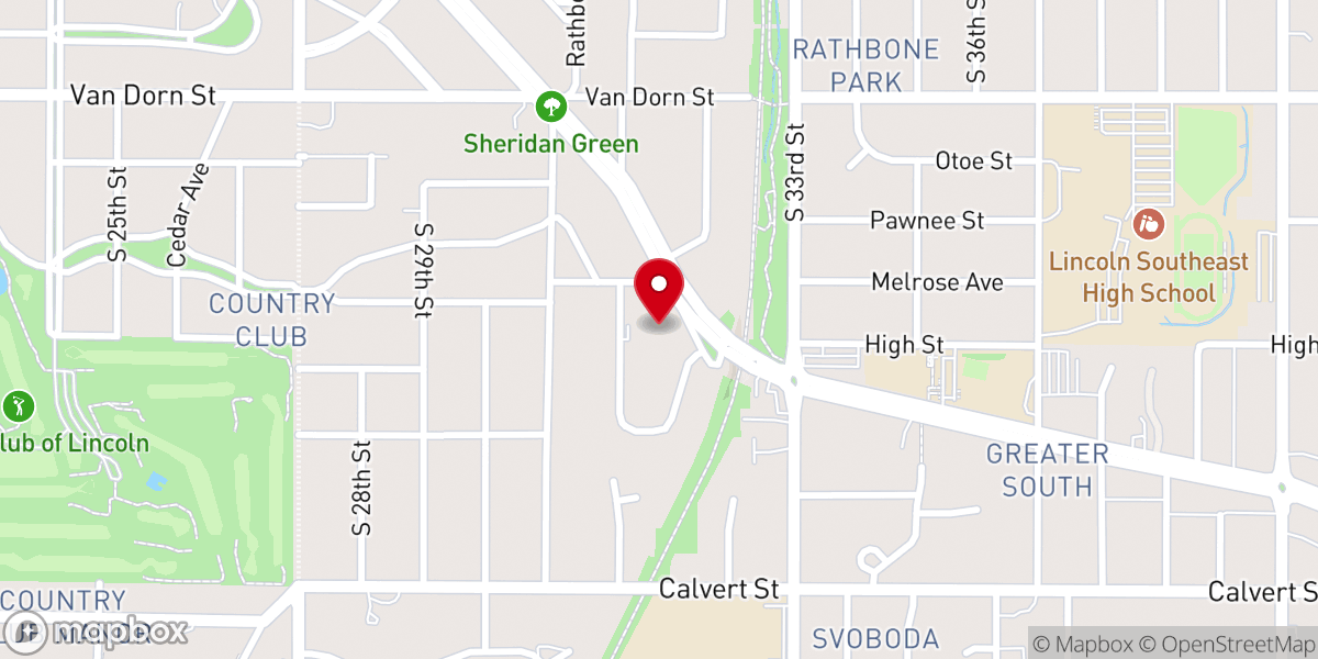 Map showing location of Congregation Tifereth Israel