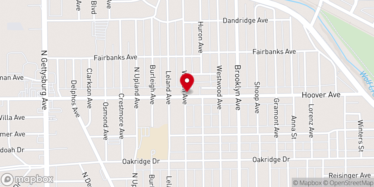 Map showing location of New Holy Church in Christ