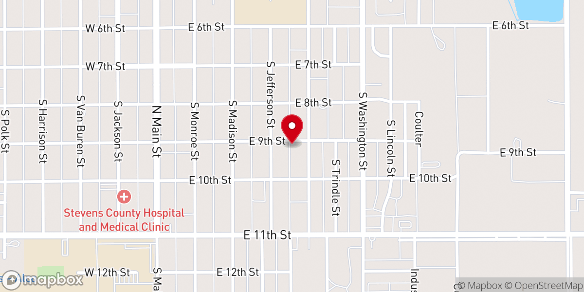 Map showing location of River Of Life Church