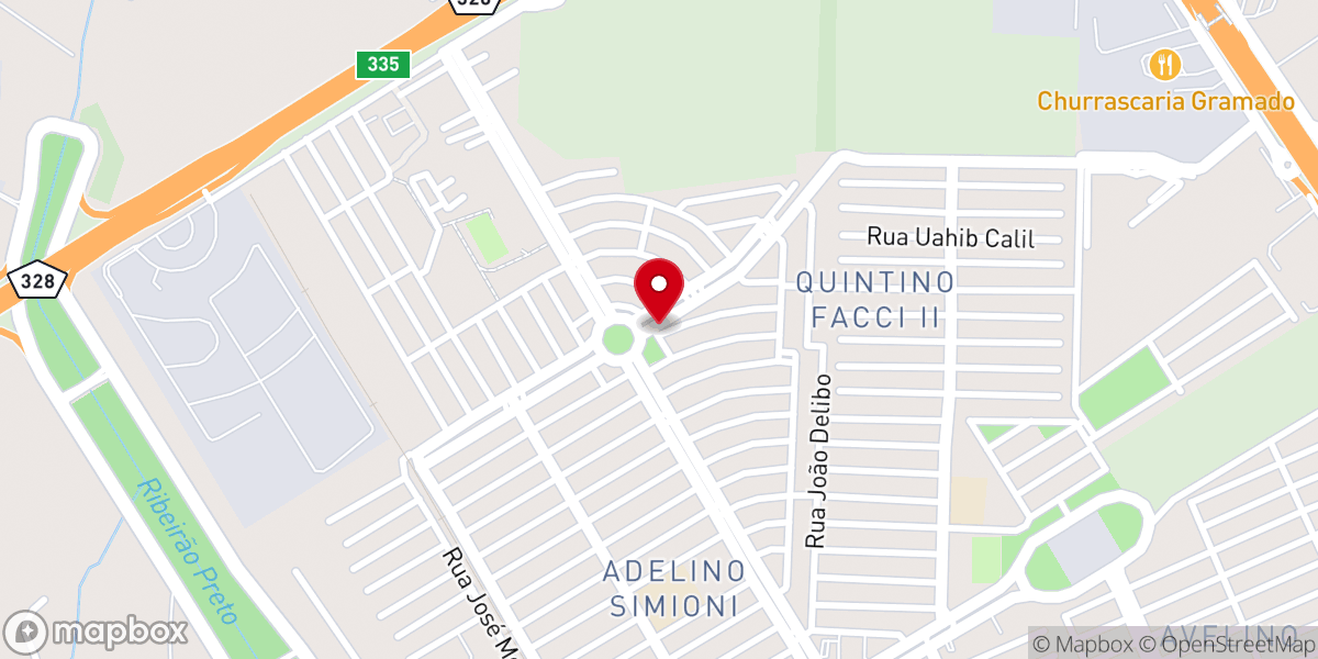 Map showing location of Capela Nossa Senhora De Guadalupe