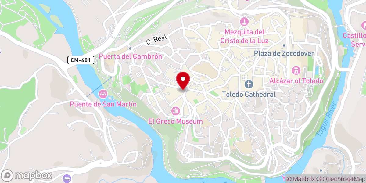 Map showing location of Convento de San Antonio de Padua