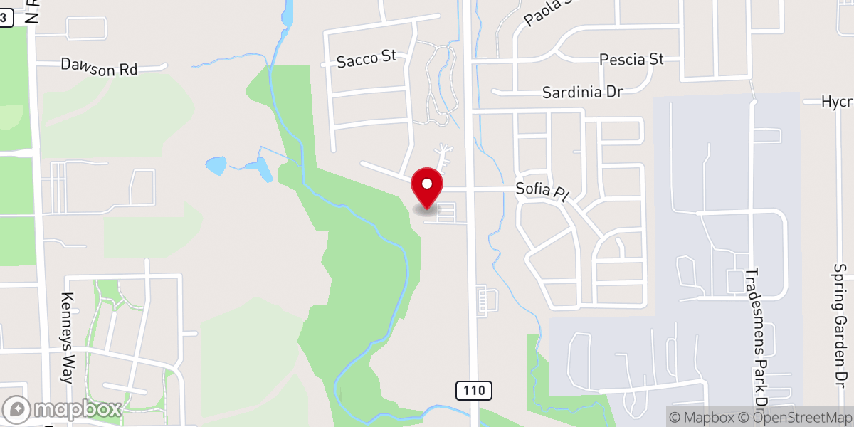 Map showing location of CrossWalk Church