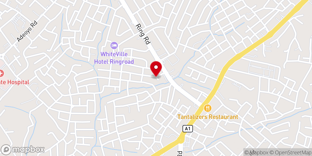 Map showing location of Rccg Mount Zion Cathedal Oyo Province 1