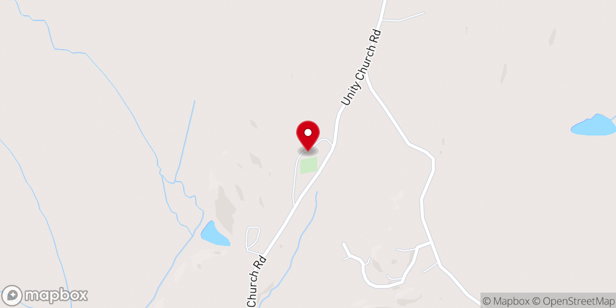 Map showing location of Bethel Presbyterian Church