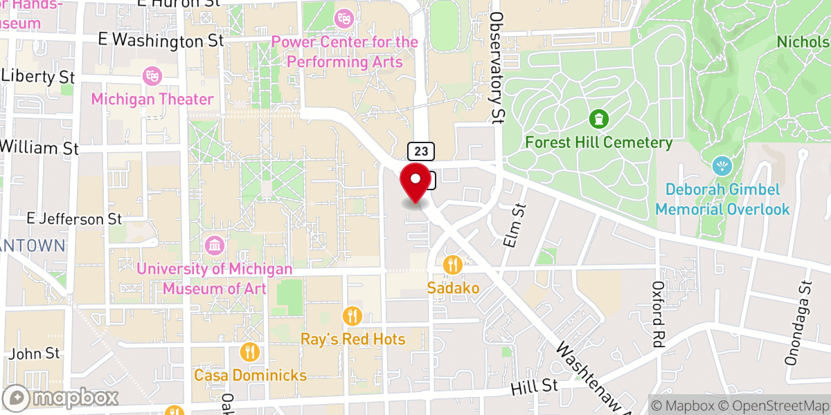 Map showing location of Campus Chapel