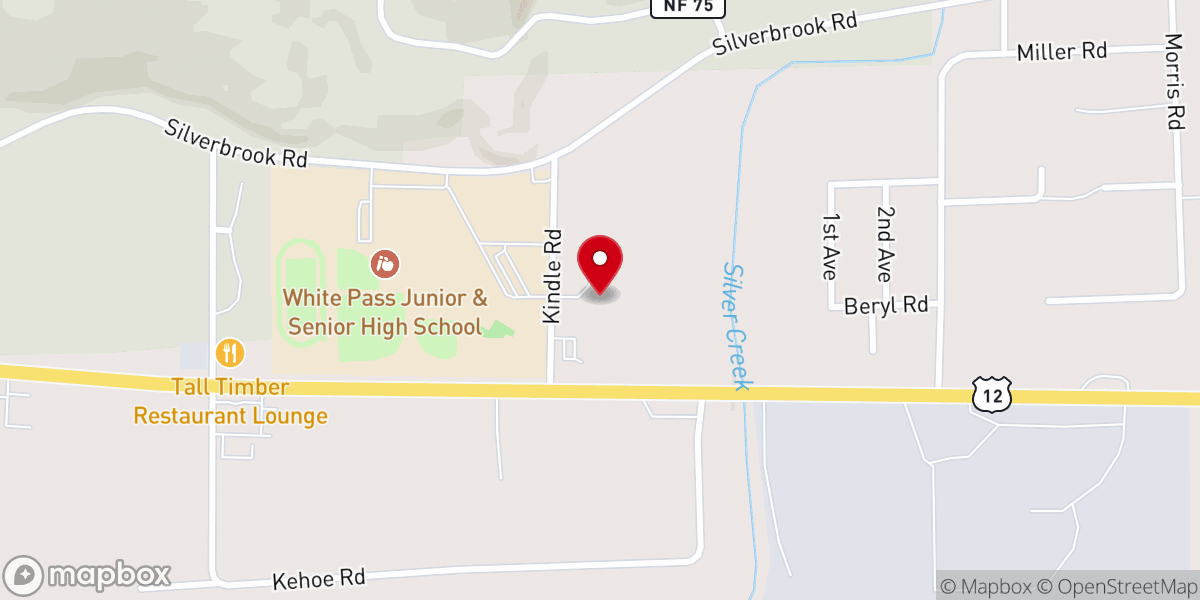 Map showing location of United Methodist Church-Randle