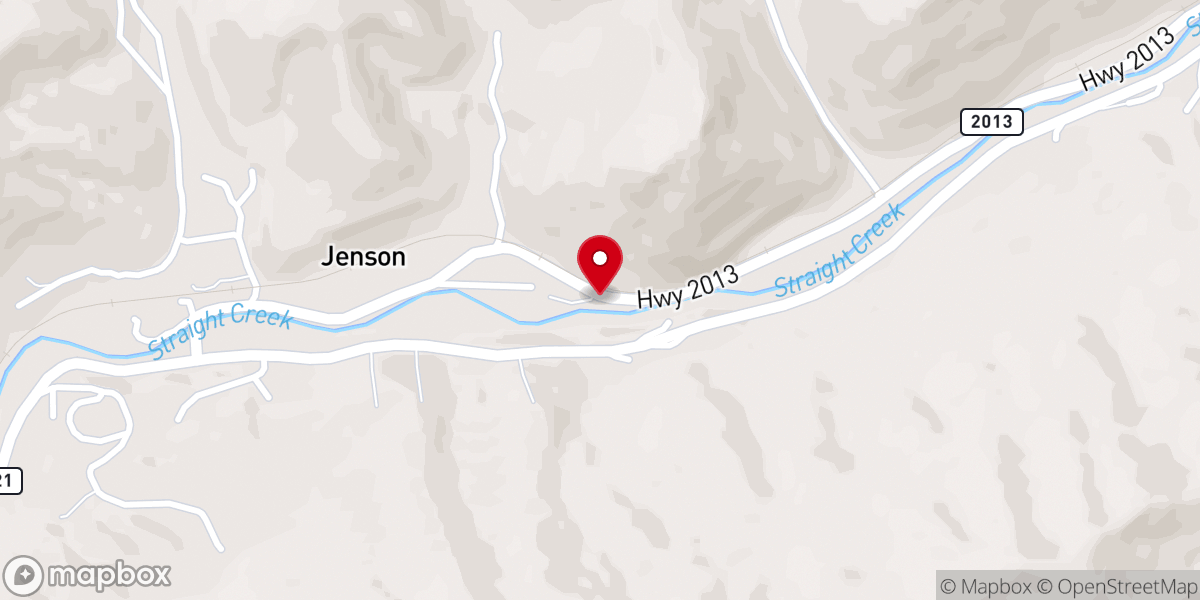 Map showing location of Mossy Simpson Pentecostal Church