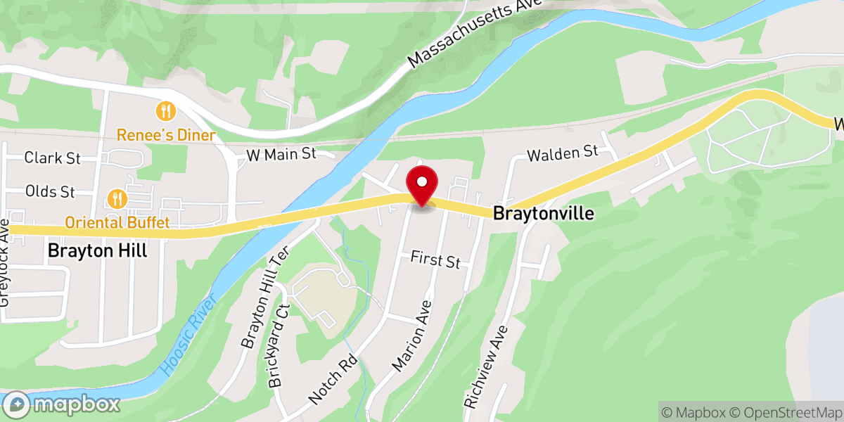 Map showing location of New Hope United Methodist Church