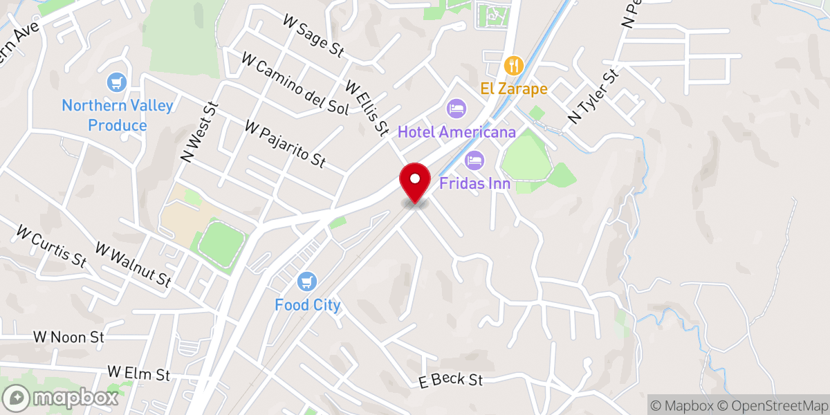 Map showing location of Iglesia de Dios E.C