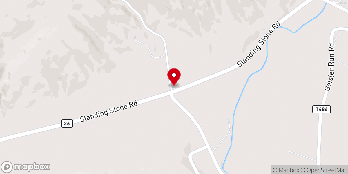 Map showing location of Wesley Chapel