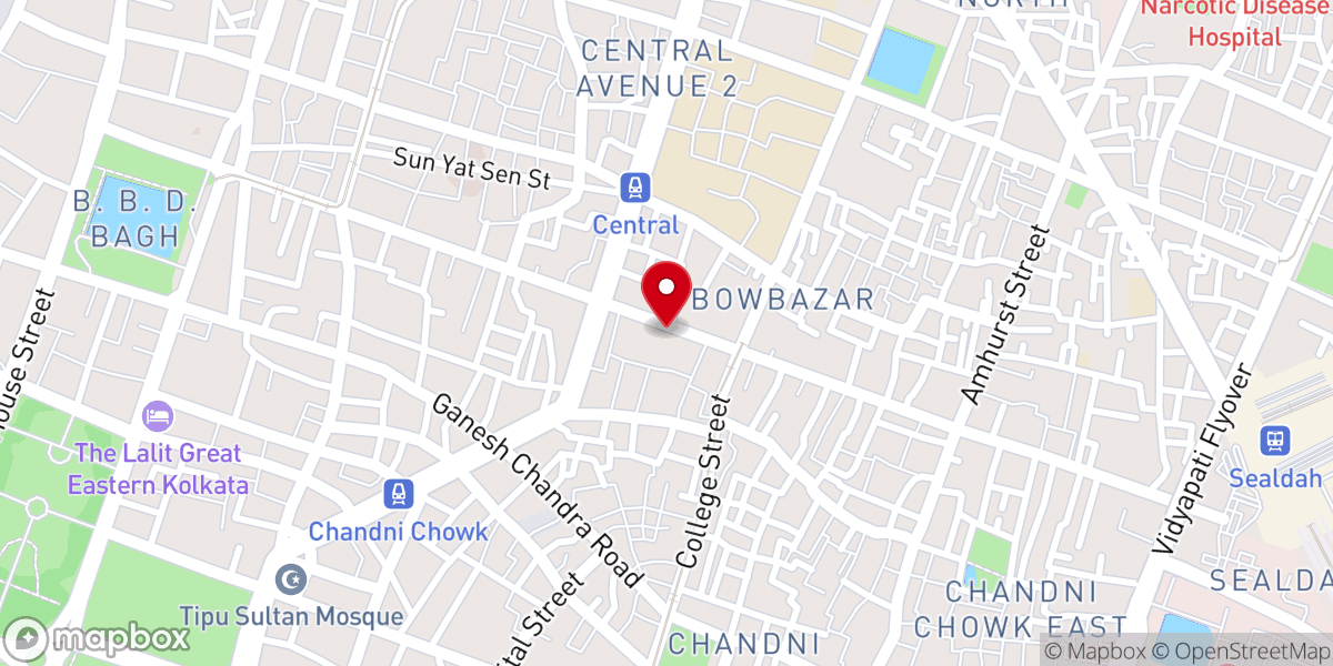 Map showing location of St. Francis Xavier's Church