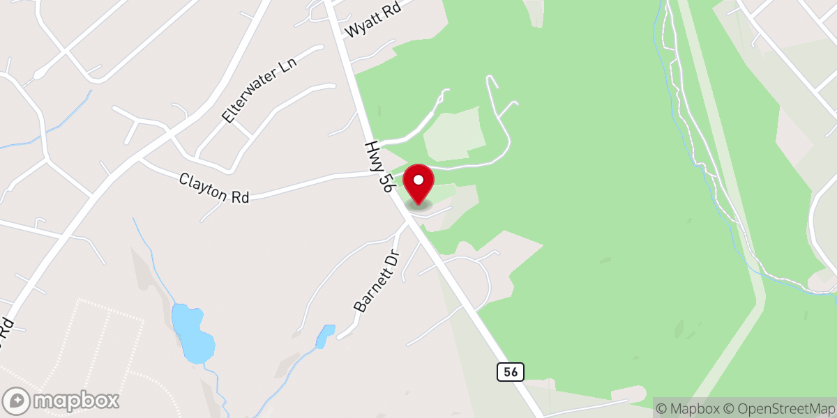 Map showing location of Allen Chapel United Methodist Church