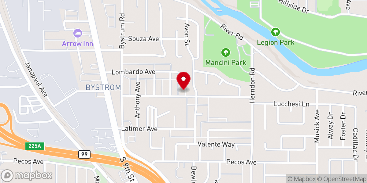 Map showing location of Pentecostal Pathfinders Church