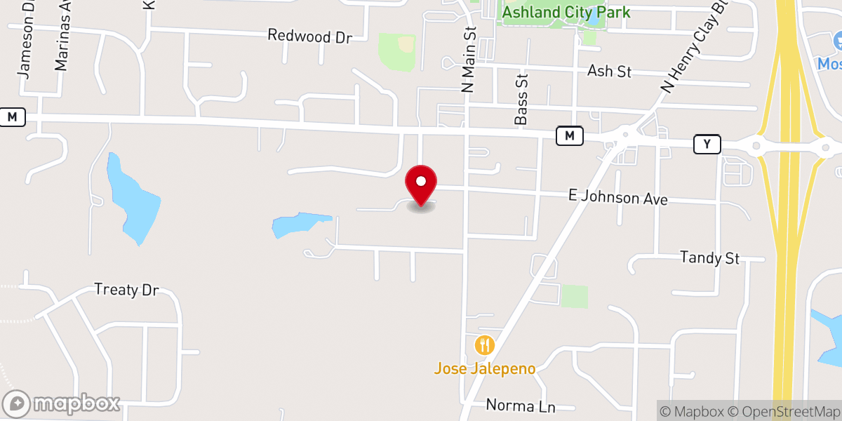 Map showing location of Ashwood Manor Apartments