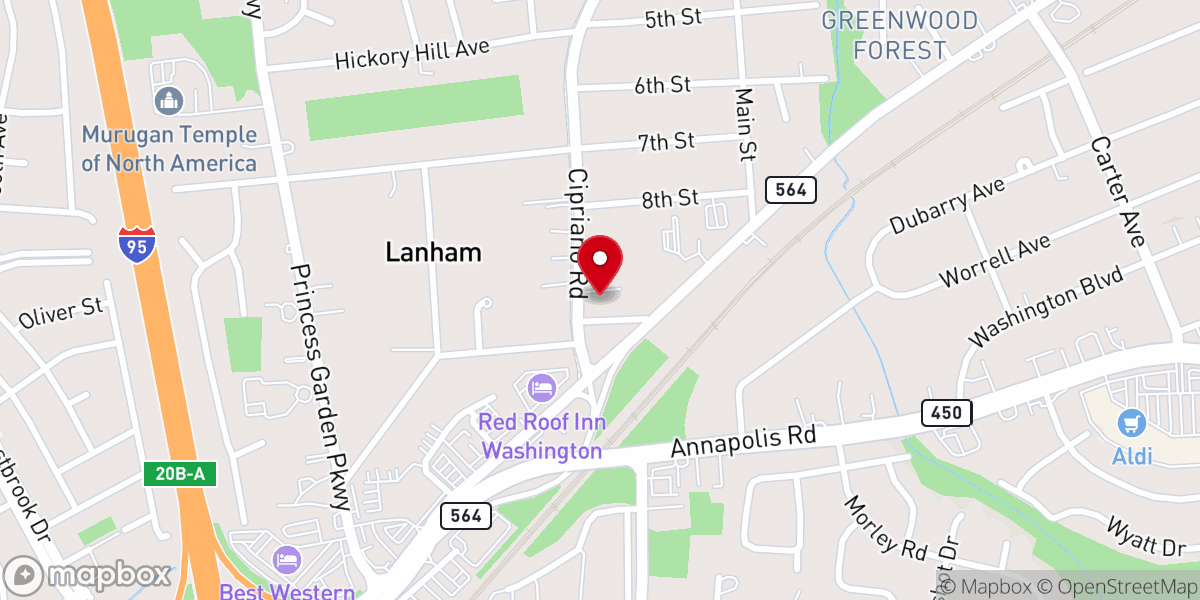 Map showing location of New Beginnings Ministry Church of God of Prophecy